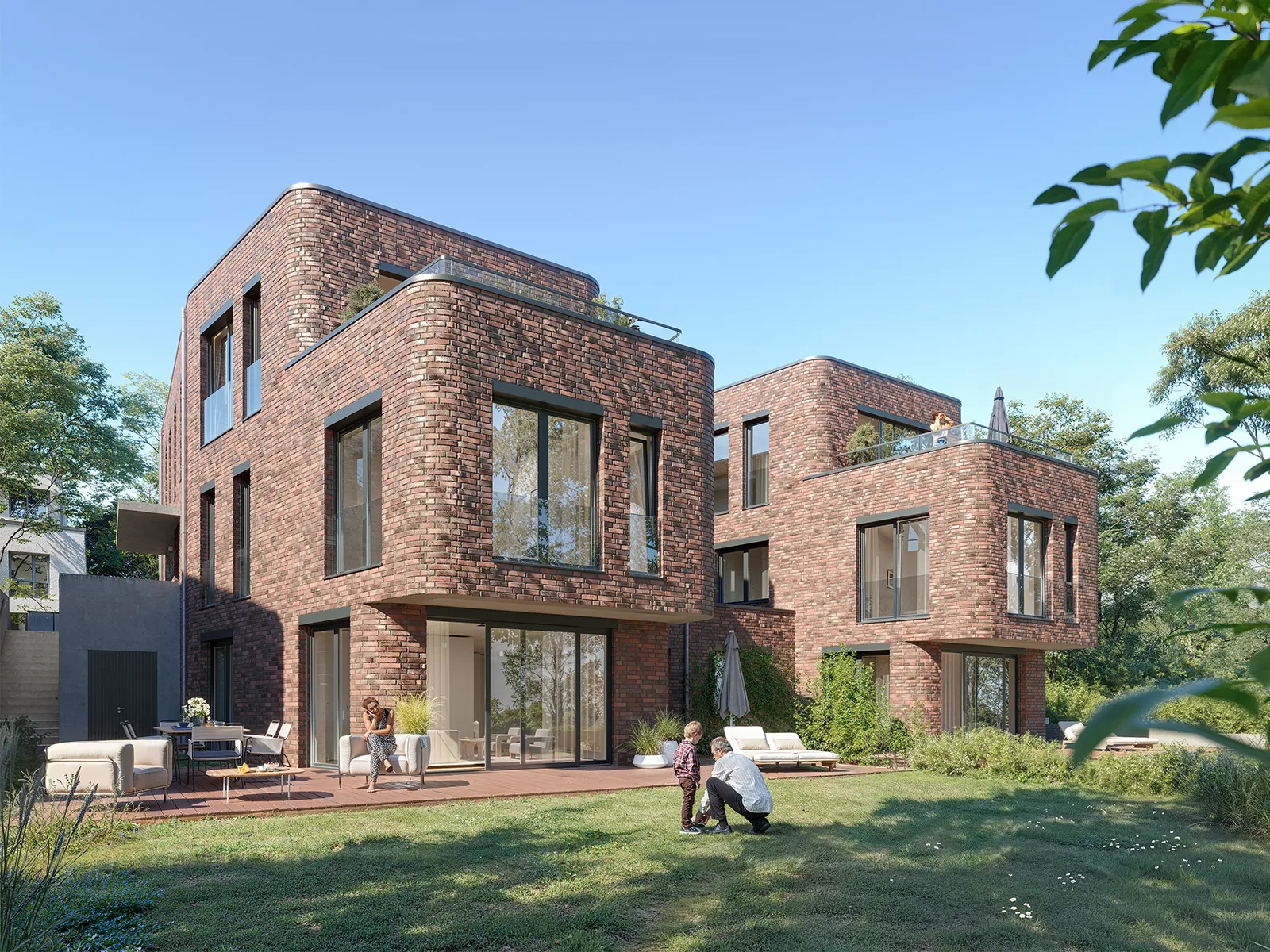 Wakenitz-Villen – Architekturvisualisierung